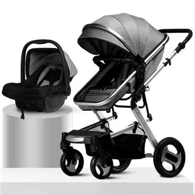 3 viename prabangiame vežimėlyje