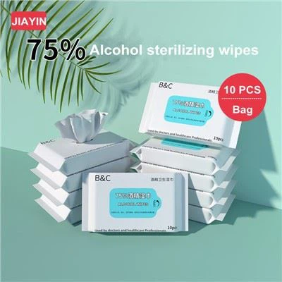 75% alkoholio drėgnos servetėlės